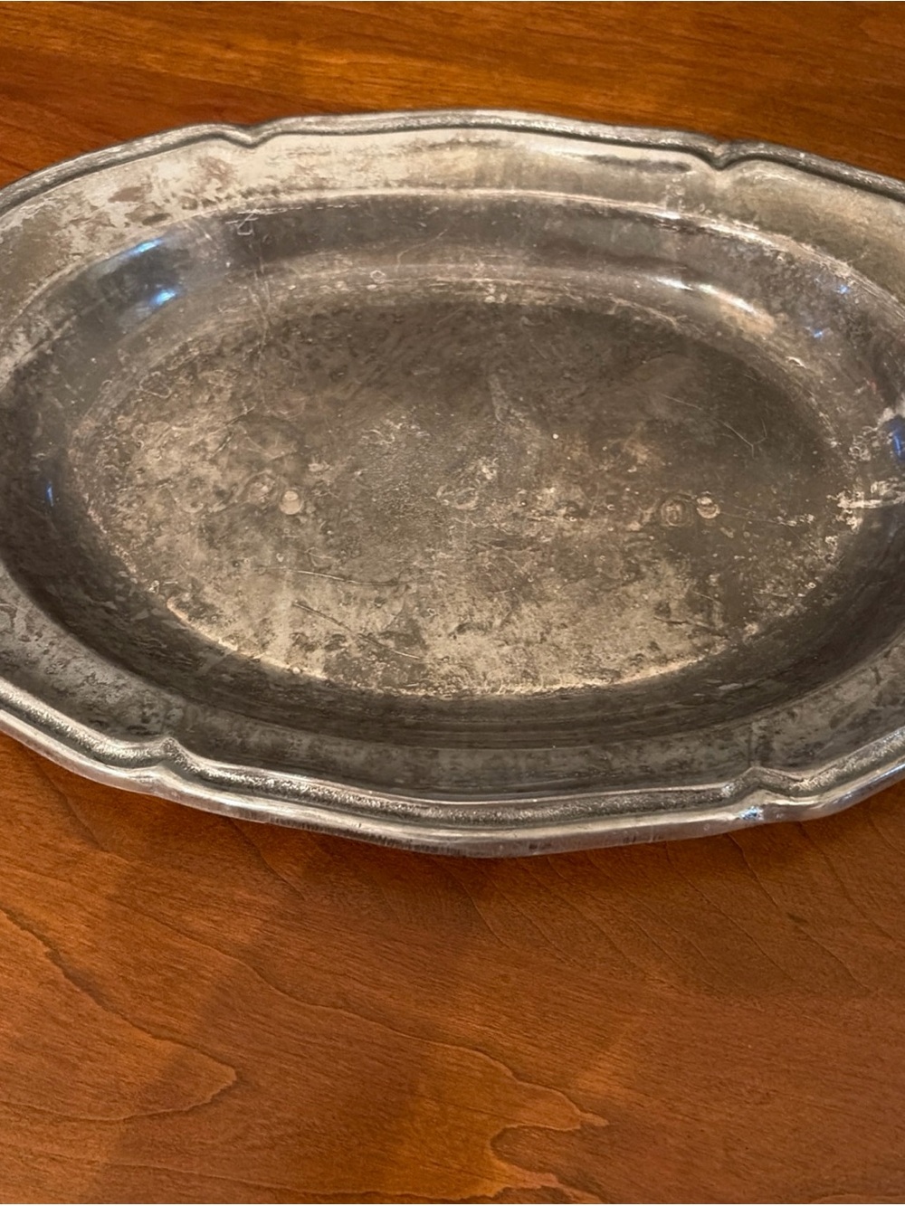 Wilton Silver-Tone Oval Serving Platter